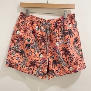 Boardies Peach Graphic Swim Trunks Bottoms